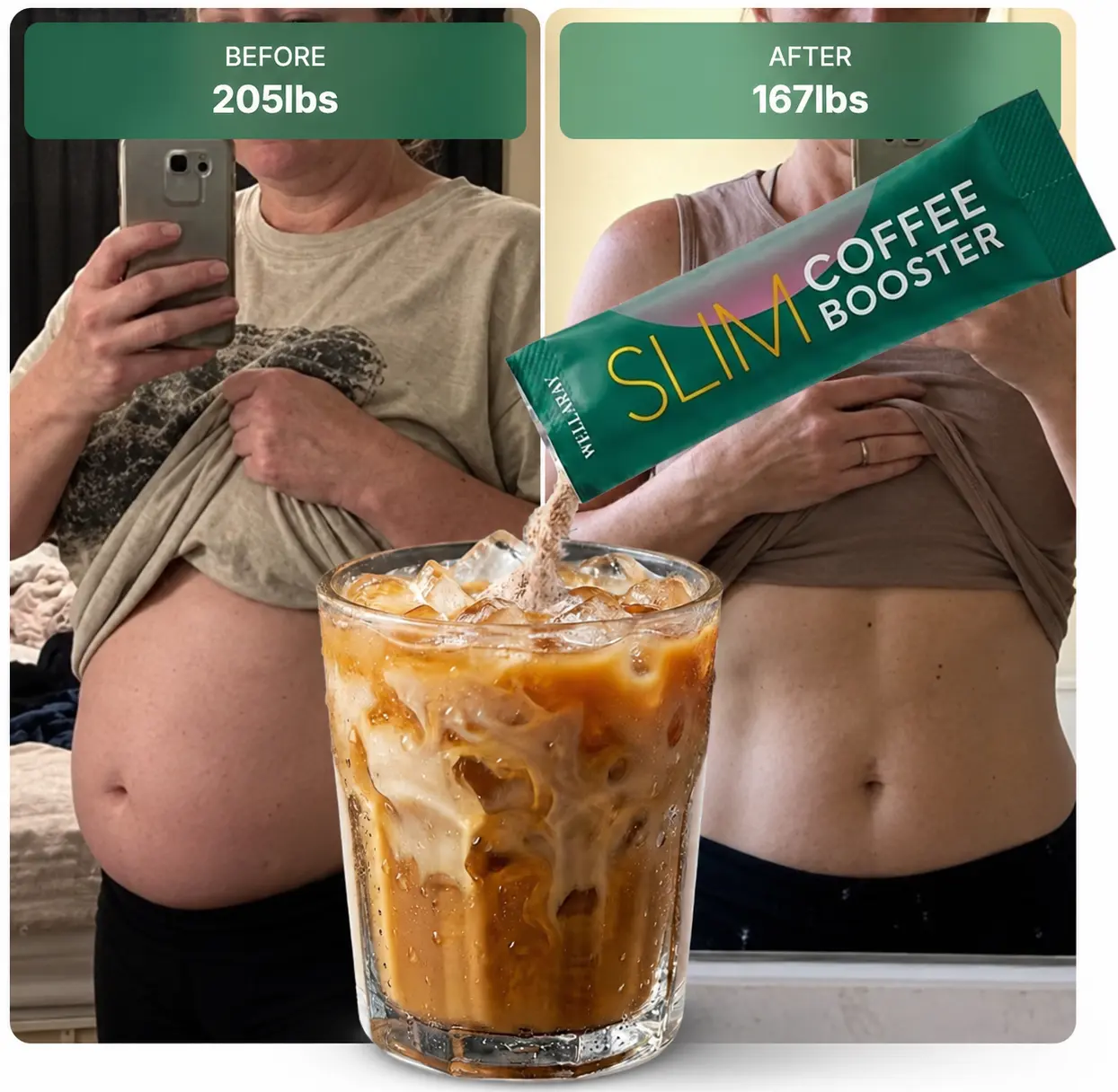 Wellaray Slim Coffee Booster - Formel für die tägliche Morgenroutine