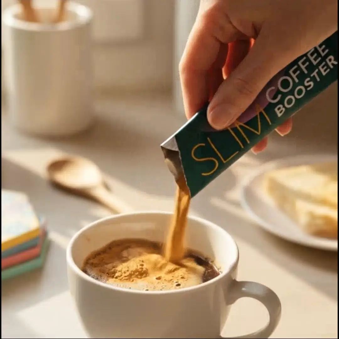 Wellaray Slim Coffee Booster - einen Beutel in den Kaffee einrühren